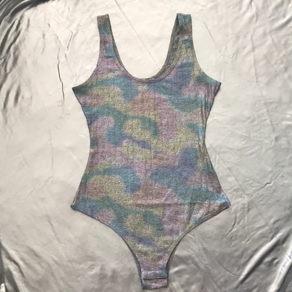 NWOT metallic flawless leotard